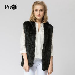 VT802 women real rabbit fur vest jacket coat stand colllar 201103