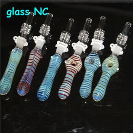 hookahs smoking 10mm Quartz Nectar Tips Straw Drop Titanium/Quartz Tester Tube Tip for Mini glass ash catcher