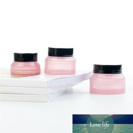 2020 New 15/30/ 50ML Empty Pink Glass Jar Containers Cosmetic Cream Lotion Powder Bottles Pots Travel Ointment Box
