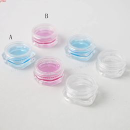 100 X 1g Mini Refillable Bottles Travel Face Cream Jar Small Cosmetic Container Plastic Empty Sample Makeup Potgood qualtity