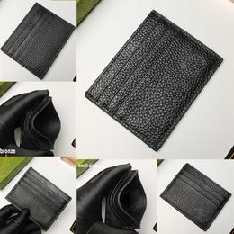 2021 Designers card holder Men mini wallets fashion women letter purse High quality Genuine leather Card Holders simple black money clip 436022 bag