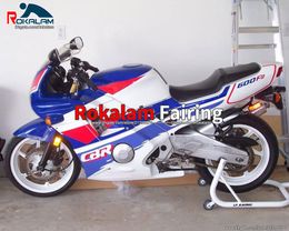 Custome Fairing Kit For Honda CBR 600 91 92 93 94 CBR600 1991 1992 1993 1994 F2 Fairings Blue White Motorcycle Parts