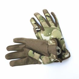 Tactical Glove Camouflage Commando Airsoft CS Gloves and Hunting Gloves Waterproof Q0114