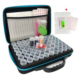 15/30/60/120 Bottles 5d Diamond Painting Accessories tools Storage Box Carry Case diamant painting tools Container Bag 201112