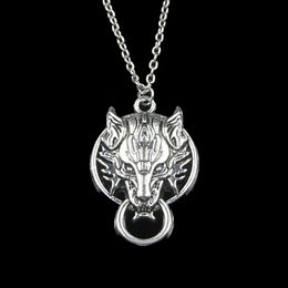 Fashion 39*25mm Door Latch Guardian Beast Pendant Necklace Link Chain For Female Choker Necklace Creative Jewellery party Gift