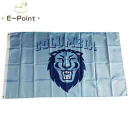 NCAA Columbia Lions Flag 3*5ft (90cm*150cm) Polyester flag Banner decoration flying home & garden flag Festive gifts