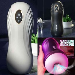 Nxy Automatic Aircraft Cup Sucking Male Masturbation Device Oral Sex Machine Vagina and Pudenda Real Vibration Adult Toy 18 0114