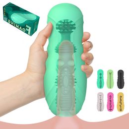 Male Masturbator Cup Realistic Vagina Pocket Pussys Man Masturbation Glans Blowjob Portable Aeroplane Sucking sexy Toys For Men