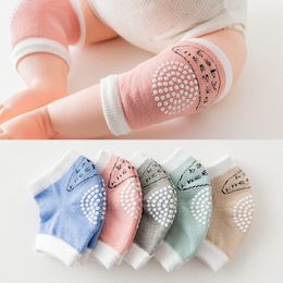 Baby Crawling Cotton Sock Girl Boys Knee Protector Soft Cotton Toddler Baby Knee Pads Safety Crawling Knee Coverage Accessories