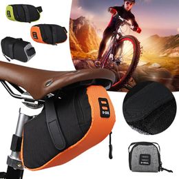 Nylon Waterproof Bicycle Bag Bike Waterproof Storage Saddle Bags Seat Cycling Tail Rear Pouch Bags Saddle Bag TXTB1