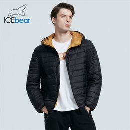 ICEbear New lightweight men's down coat stylish casual men jacket male hooded apparel brand men clothing MWY19998D 201204