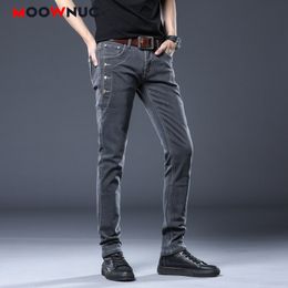 Jeans für Männer Lässige Mode Hosen Ganzkörperansicht Slim Elastic New Frühling Sommer Jogginghose Denim Male Streetwear MOOWNUC 201120