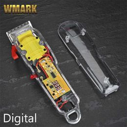 WMARK NG-108 Hair Cutting Machine Transparent Style Professional Rechargeable Clipper Cord & cordless Trimmer 220106