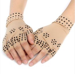 Hot Magnetic Therapy Fingerless Gloves Arthritis Pain Relief Heal Joints Braces Supports Health Care Tool Foot Care Tool