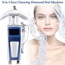 9 in 1 hydro dermabrasion jet peeling microdermabrasion oxygen facial machine BIO skin care device SPA use