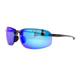 Sunglasses Sport Sunglass Nylon Polarized Lens 2.0 Thick Super Light Frame Driving Running Rimless Ultralight Sun Glasses Male UV4001