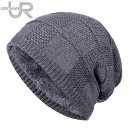 New Unisex Plain Colour Winter Hats For Men & Women High Quality Warm Ski Beanie Cap Men Women Add Fur Lined Cotton Knitted Hat Y201024