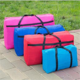 Storage Bags Extra Large Bag, Waterproof Oxford Cloth Sports Bag Tote With Zipper, Used For Clothing Storage, Quilt Blanket