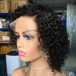 Wigs human hair lace front deep wave 13x4 frontal lace wig on sale 150 density virgin Indian hair wig
