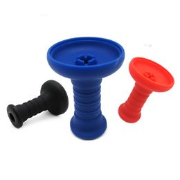 head hookah bowl Canada - 2022 New Silicone Shisha Bowl One Hole Funnel Hookah Head Holder for Charcoal Tobacco Burner Narguile Chicha Smoking Accessorie