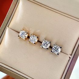 Luxurious quality stud earring with diamond necklace 1 oct diaamond in different size diamond for women wedding Jewellery gift