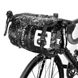 mtb frame bags NZ - BOLER Waterproof Bike Bag Bikepacking Handlebar Bag Front Tube Cycling Bag 15L 20L MTB Frame Trunk Road Bicycle Accessories 220210