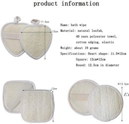 Natural Loofah Pad Loofah Sponge Bath Shower Body Exfoliating Scrubber Loofah Pads Powerful Scrubbing Bath Towel BBF14214