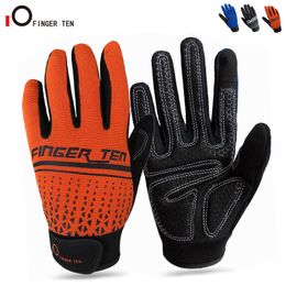 Upgrade Touchscreen Extra Grip Workout Gloves Full Finger Palm Protection for Weightlifting Cycling Gym Fitness Sports Q0107