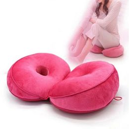 Dual Comfort Cushion Plush Folding Pillow Shape The Beautiful Hip Cushion Lift Hips Up Multifunction Fits Car Seat Home Office Y200723