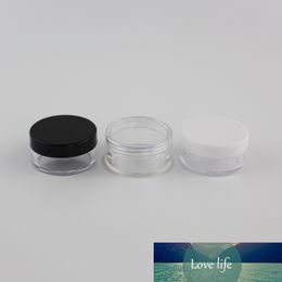 10g X 100 Empty Small Plastic Cosmetic Bottle Jars Container Transparent for Storage Clear Cream Tin Pot for Skin Cream Nail Art