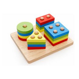 SAGACE Sorting, Nesting & Stacking toys baby toys Children play Education Geometric building Blocks 19Apl3 LJ201113