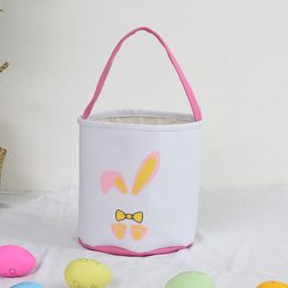 120pcs Easter Egg Storage Basket Personalised Bunny Ears Bucket Handbag Creative Gift Bags by sea DAP439