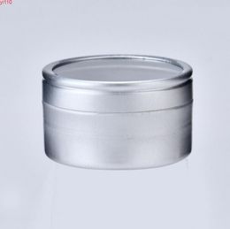10g Aluminium Cosmetic Cream Jar With Window Cap, Empty Metal Jars, 10ML Box Wholesalegoods