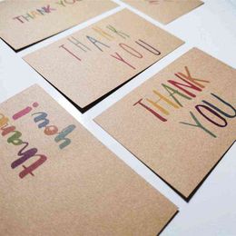 30pcs Natural Kraft Paper Thank You For Your Order Card Handmade Custom Card For Small Business Gift Decoration Labels H1231