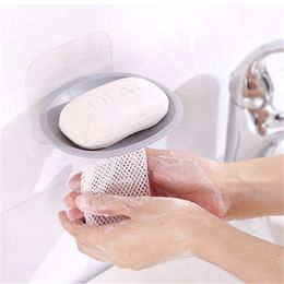 Bathroom Dish Plate Case Home Shower Travel Holder Container Soap Box Plastic Soap Box Mesh Dispenser Soap Rack yq02921