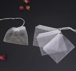 6*7cm Reusable With String Hanging Tea Empty Bags Fine Nylon Mesh Strain Filter Bag Herb Loose DIY Cup Tea Strainer SN2025