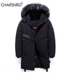 CHAIFENKO Brand Winter Warm Down Jacket Men Casual Windproof Thick Hooded Parkas Men Solid Fashion Cargo Windbreaker Coat Mens 201126