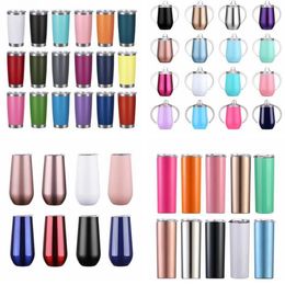 Tumbler Skinny Cups Wine Tumbler Egg Cup Insulated Vacuum Tumblers Stainless Steel Vacuum Insulated Straight Cup Beer Coffee Mug ZCGY233