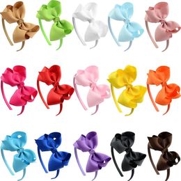 16 Pack Hair Bows Plastic Hair Headband Grosgrain Ribbon Headbands Hair Hoops Accessories For Baby Girls Kid H jllehk