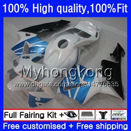 Injection OEM For HONDA CBR 600RR 600F5 600CC CBR600 RR F5 03 04 49HM.30 White blue CBR600RR 03 04 CBR600F5 CBR 600 RR 2003 2004 Fairings