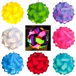 DIY IQ Puzzle Light Jigsaw Lamp Shade Paralume Lampadario creativo luci