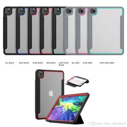 NEW 3-layer Protection Multi Function Cases Pencil Holder AUTO Sleep/wake Cover for Ipad mini 4/5 Ipad air 9.7" 10.2" Galaxy Tab A