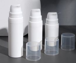 300pcs 5ml 10ml White Airless Lotion Pump Bottle Mini Sample and Test Bottle Airless Container