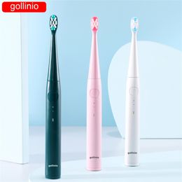 gollinio Electric Toothbrush sonic GL56A usb fast charging smart waterproof xp7 Replacement head Delivery Within 24 Hours 220224