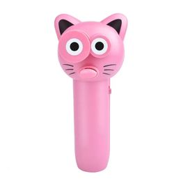 New and peculiar decompression toy Handheld Cute Cat String Rope Launcher Propeller with 2 Ropes Electric Toys DHL FREE YT199502