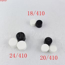 Black / White Transparent Plastic Screw Cap , 18/410 20/410 24/410 For Cosmetic Bottle ( 100 PC/Lot )good qualtity