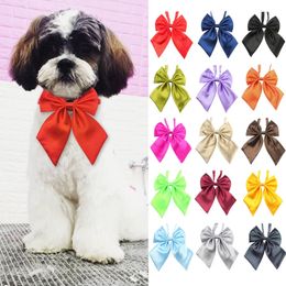 Wholesale Mix Colors Pet Cat Dog Bow Tie Puppy Grooming Products Adjustable Dog Bows Neck Tie Accessories For Dogs Pet Supplies 201127