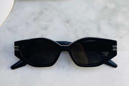 -Lunettes de soleil de géométrie gris noir cool Gafas de Sol de Unisexex Fashion Sunglasses UV Protection Lunettes Nouveau avec Boîte