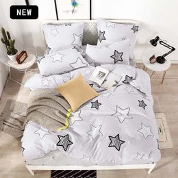 T-ALL bedding set Pure cotton Pure color A/B double-sided pattern Cartoon Simplicity Bed sheet quilt cover pillowcase 4-7pcs 201210