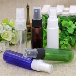 Free Shipping 30pcs/lot 30ml Refillable Women Toner Spray Bottle Cosmetic Make up Perfume Sprayer Bottles Blue Brown White Greengood package